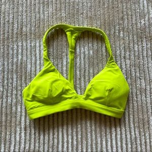 Athleta Triangle Sports Bra, Lime Green